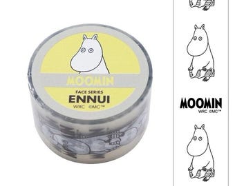 Moomin Face Clear Tape - Transparent Matte for Journals and Crafts
