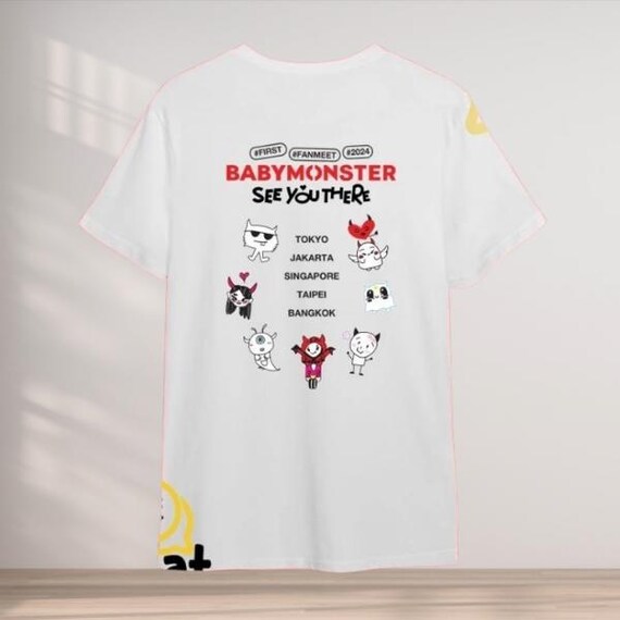 BABYMONSTER See You There T-shirt for Monstiez Baemon Black
