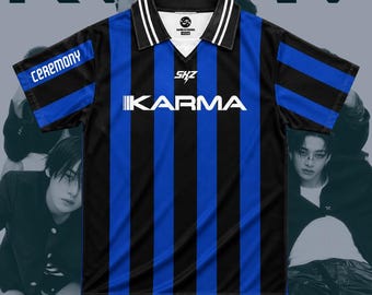 Stray Kids KARMA Member Football Jersey T-shirt Stay Merch Shirt Kpop Concert Outfit