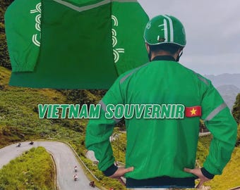 Vietnam Souvenir Grab Jacket Motorbike Racing Fanmade Tourist Gift Ha Giang Trekking Tourism Travel Hanoi Ha Long Bay Ho Chi Minh City