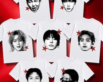 Custom Tee for Kpop Idol Arirang World Tour Bangtan Jungkook V Taehyung Jimin Jin Suga RM J-Hope ARMY Fanmade Shirt Concert Outfit HNKL