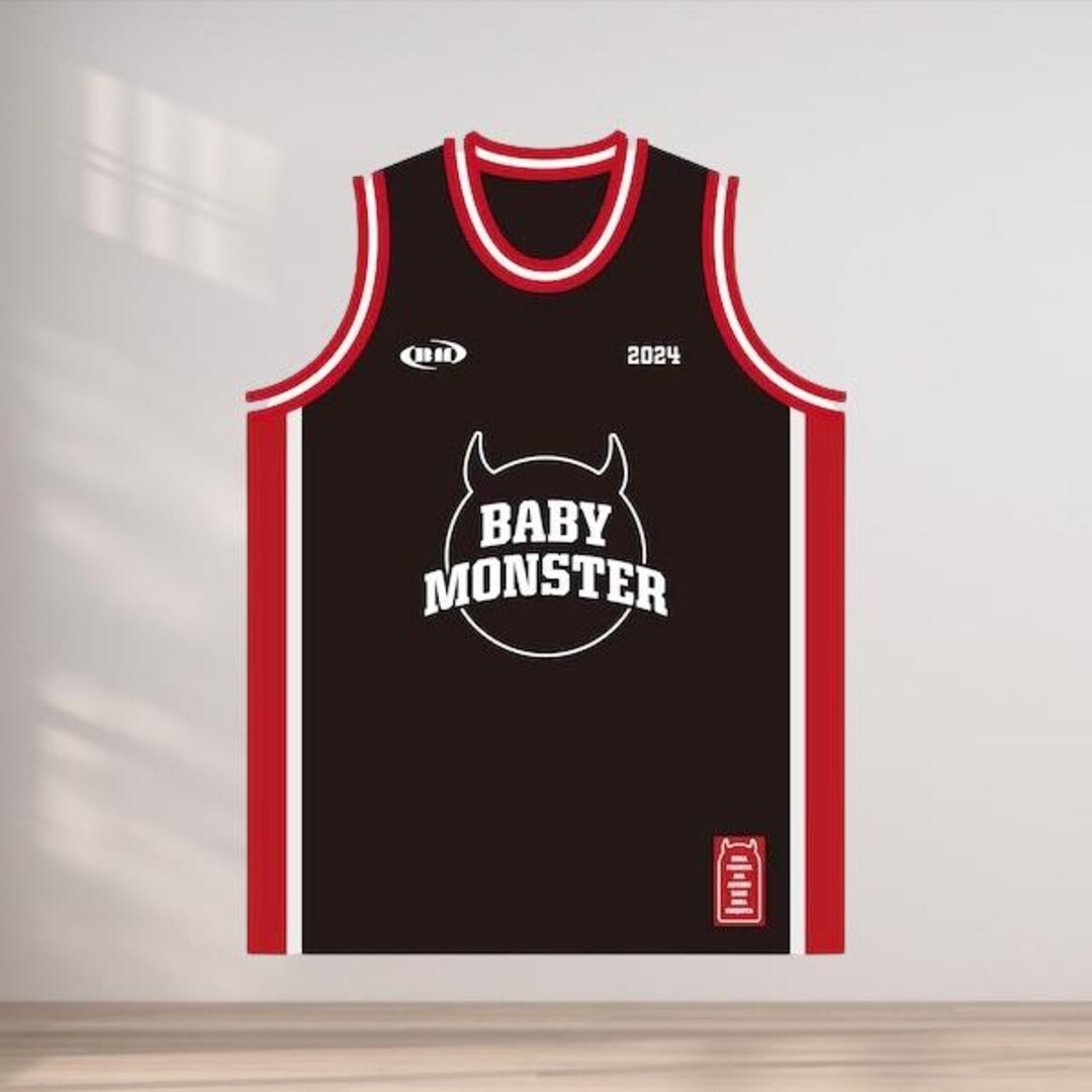 Basketball Jersey for Monstiez Baemon Shirt Red Black White