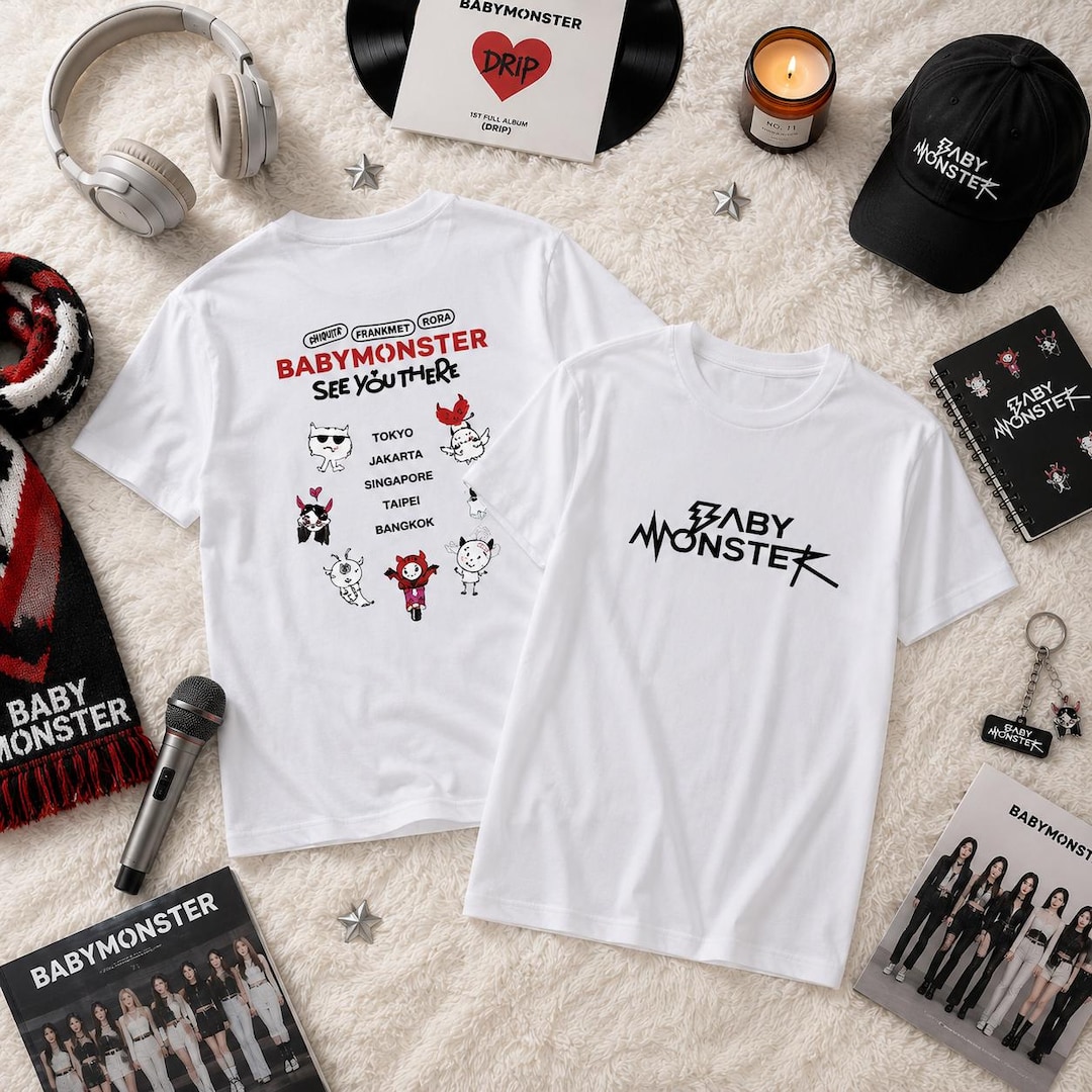 BABYMONSTER SEE YOU THERE スタッフ クルー Tシャツ See You There T-shirt for Monstiez Baemon Shirt Concert Outfit - Etsy