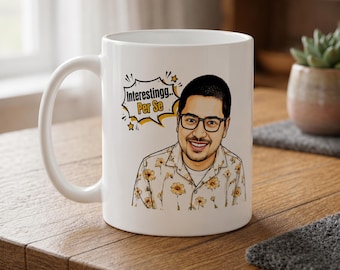Funny Interesting… Per Se Mug| Love on the Spectrum Inspired Quote | Viral Reaction Meme | Cute Cartoon Style Waterproof Vinyl Cup