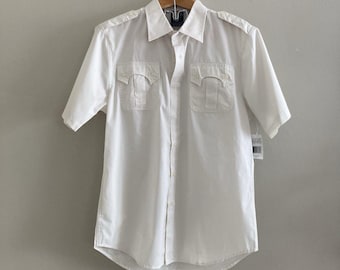 NWT! Y2K Zoo York Shirt Men's Size L Short Sleeve Pockets Button Up - Deadstock