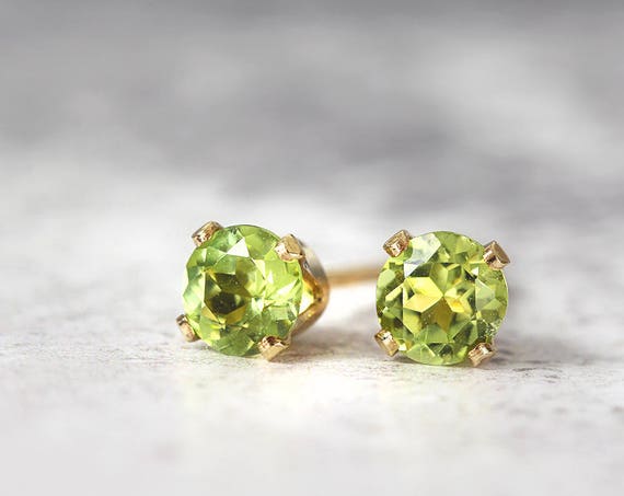 Peridot Earrings - August Birthstone Gift