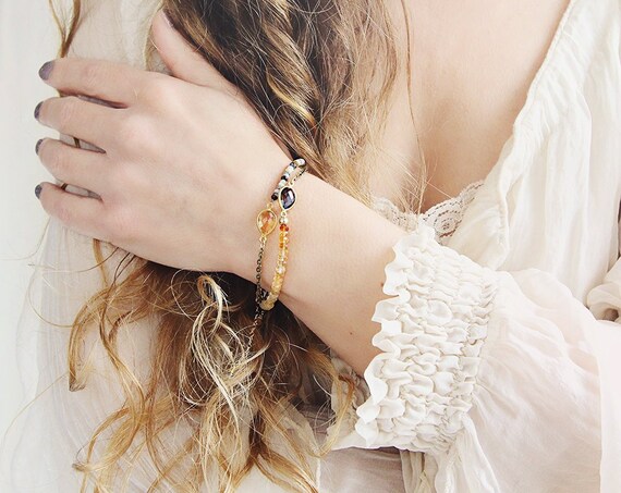 Opal & Citrine Bracelet - October / November Birthstone