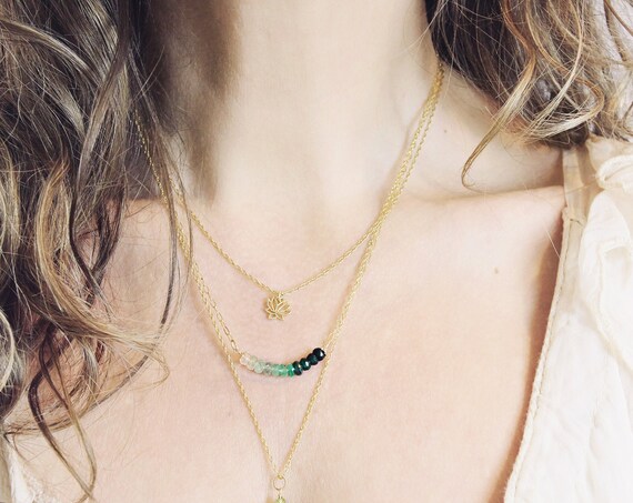 Emerald Necklace - Healing Stone Necklace