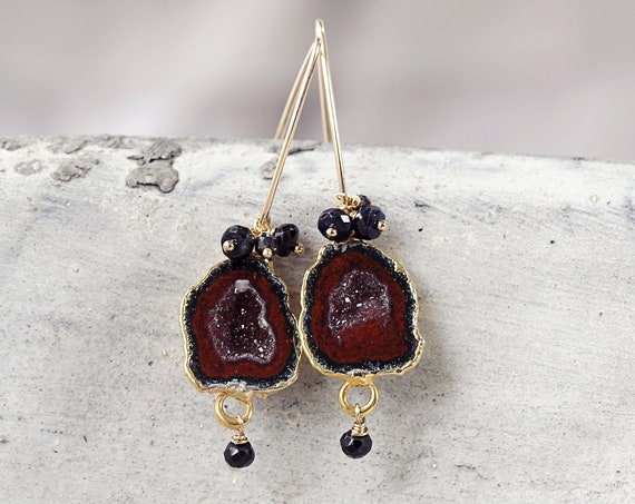 Geode Earrings - Druzy Party Earrings