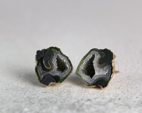 Geode Earrings - Black Geode Earrings