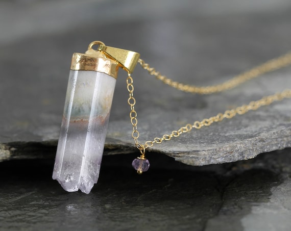 Jasper Amethyst Necklace - February Birthstone Jewelry