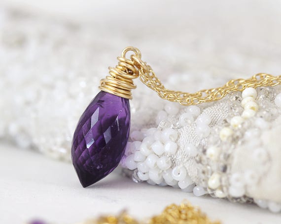 Amethyst Necklace - Elegant Amethyst Jewelry
