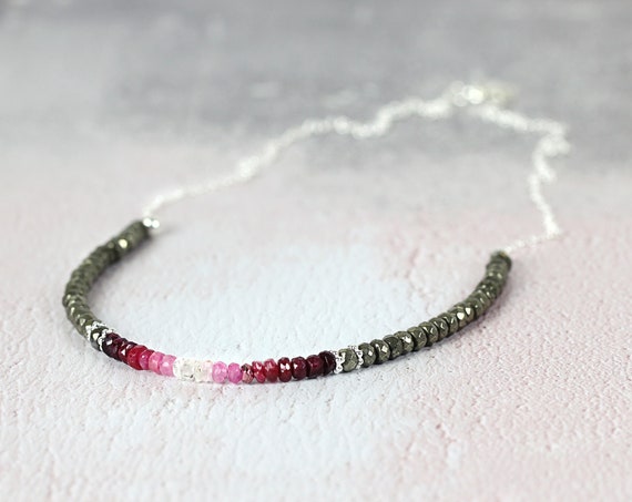 Ruby Necklace For Women - Ruby Bead Necklace