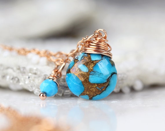 Genuine Turquoise Jewelry - Arizona Turquoise Pendant