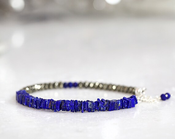 Lapis Lazuli Bracelet - Blue Bracelet For Her