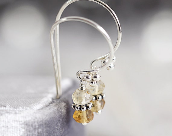 Citrine Earrings - November Birthstone Earrings