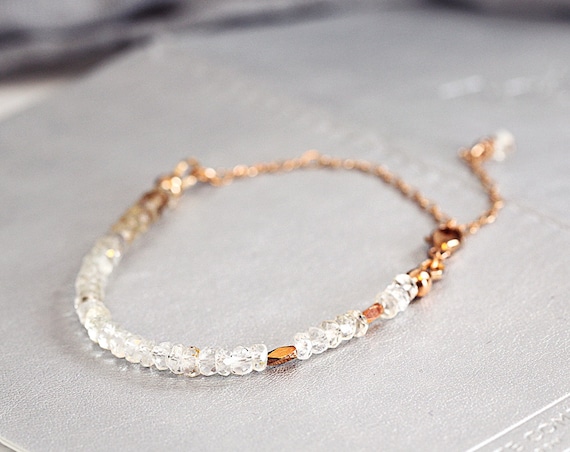 White Topaz Bracelet - November Birthstone Jewellery