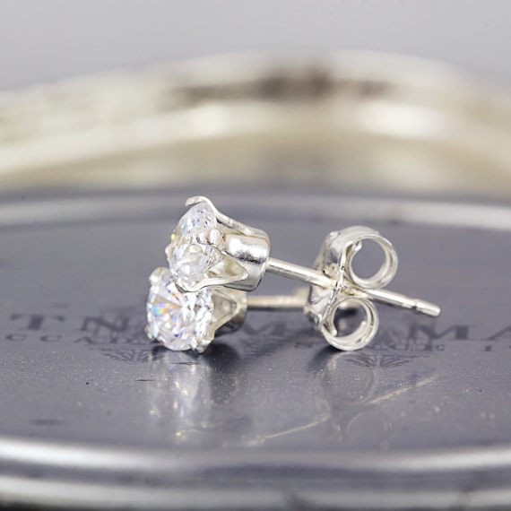 CZ Wedding Studs - Bridal Earrings - Earrings For Bridesmaids