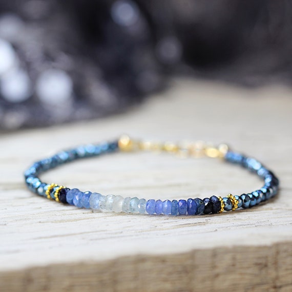 Blue Sapphire Bracelet - September Birthstone Bracelet