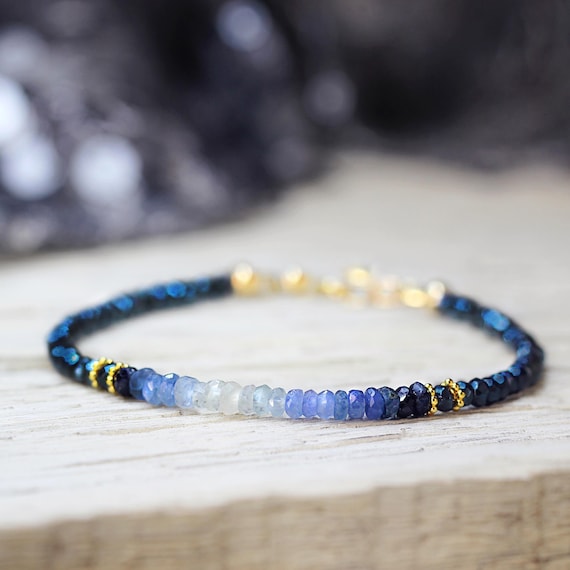 Blue Sapphire Bracelet - September Birthstone Bracelet