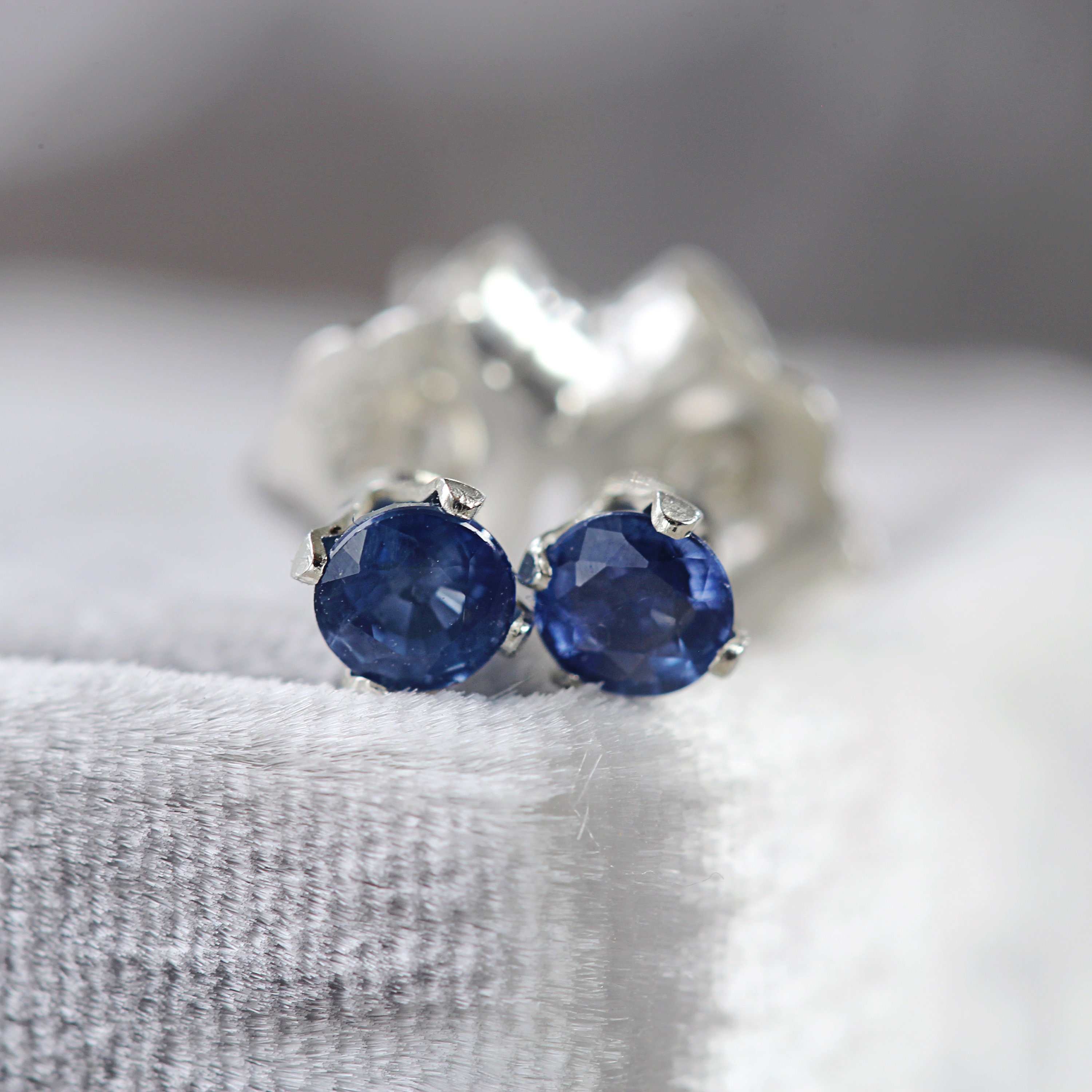 sapphire studs