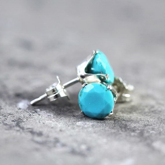 Turquoise Stud Earrings -Sleeping Beauty Turquoise Studs