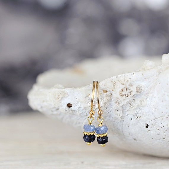 Blue Sapphire Earrings - September Birthstone Earrings