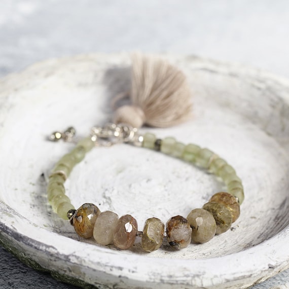 Rutilated Quartz Bracelet - Earthy Boho Bracelet