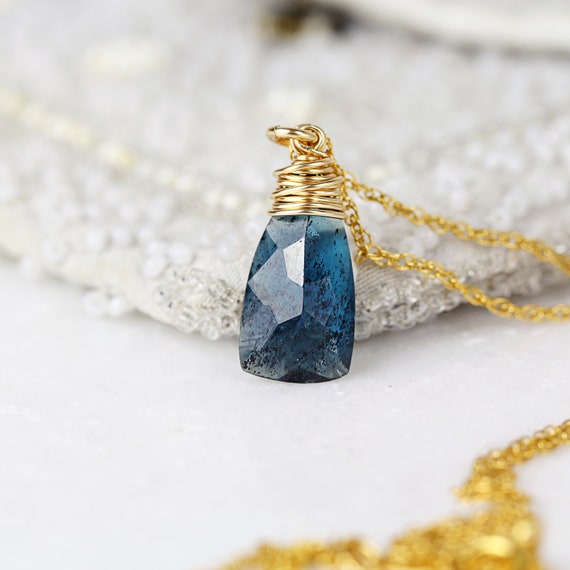 Gold Kyanite Pendant - Everyday Necklace