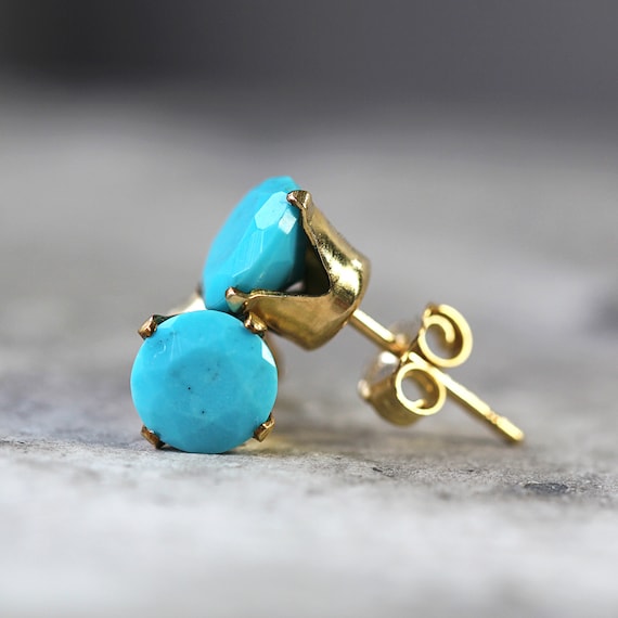 Turquoise Studs - Sleeping Beauty Turquoise Studs