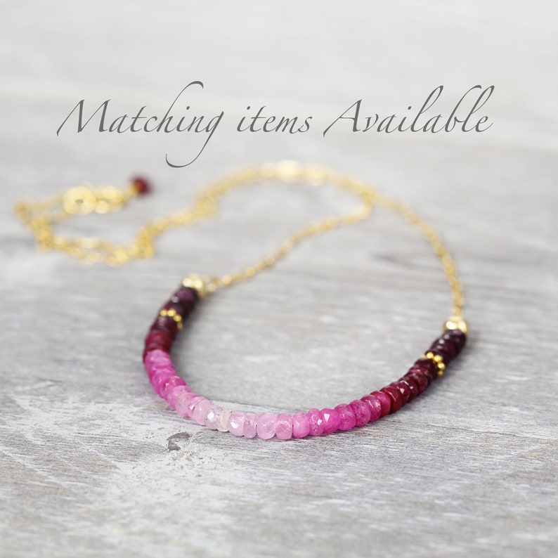 Gold Ruby Earrings Precious Stone Earrings July Birthstone Gift Fine Jewelry Pink & Red Gemstone Earrings Precious Stone Jewellery image 7