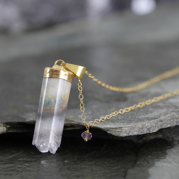 Jasper Amethyst Necklace - February Birthstone Jewelry