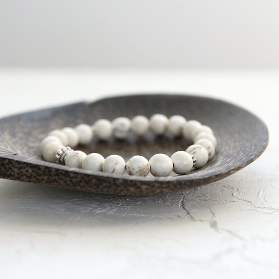 Howlite Bracelet - Stacking and Layering Bracelet