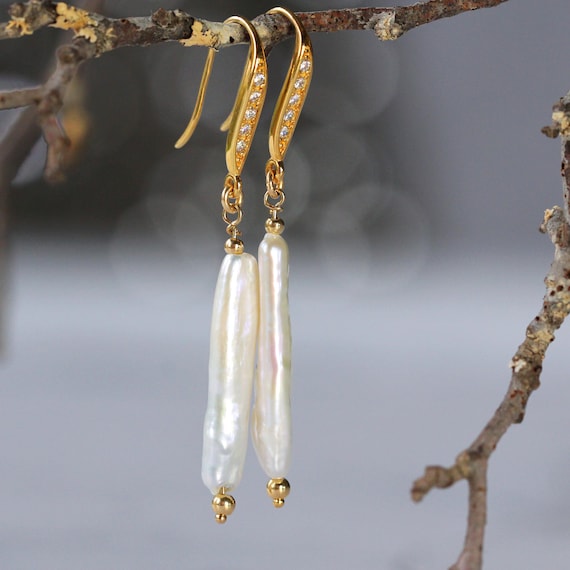 Pearl Drop Earrings - Long Pearl Earrings For Women