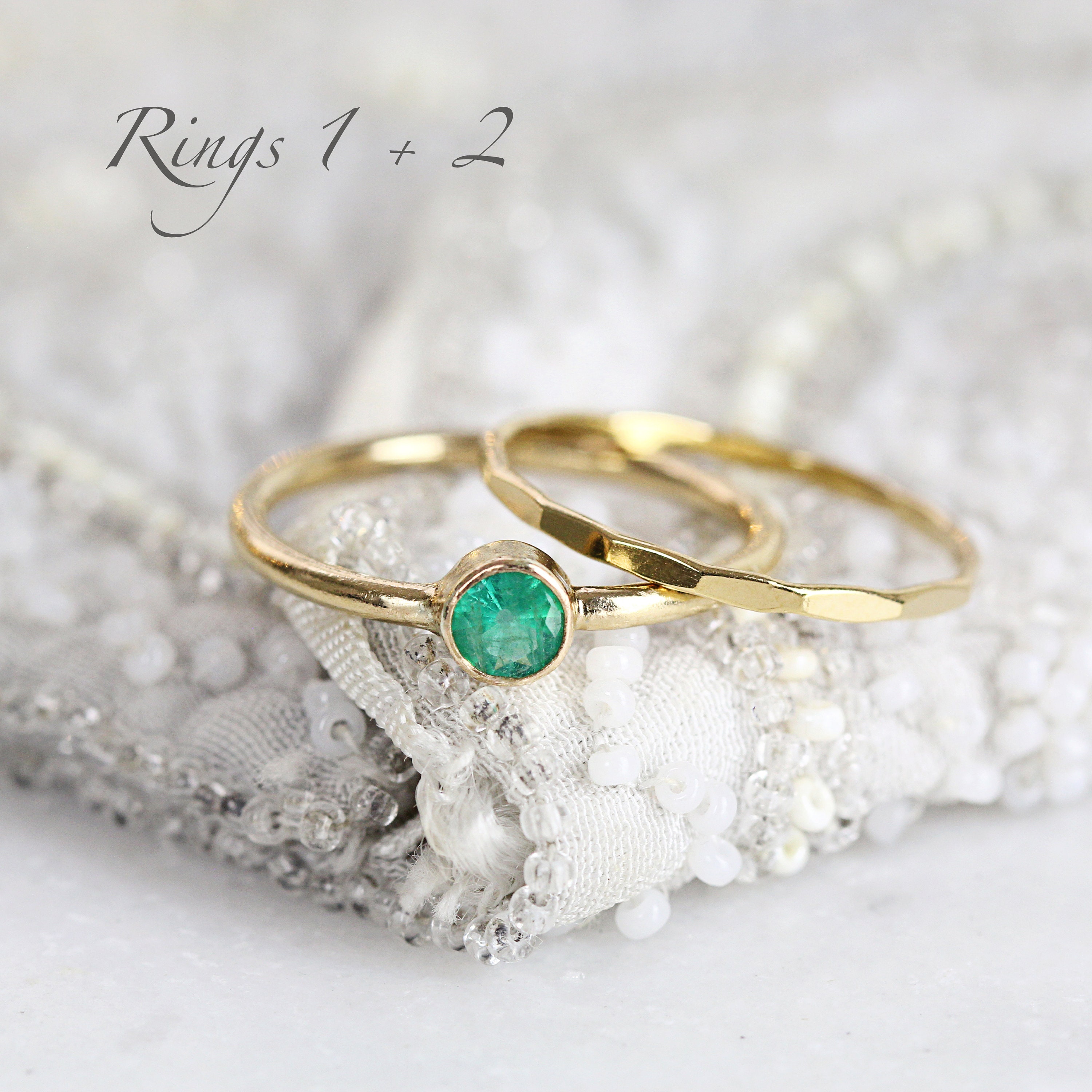 Enchanting Green Emerald Ring Online | Chordia Jewels