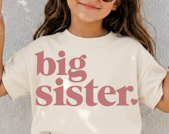 Big Sister Comfort Colors® Shirt | Youth Tee | Sibling Announcement | Pregnancy Reveal Gift | Big Sis Outfit