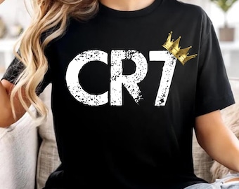 CR7 Ronaldo PNG | Football Shirt SVG | Soccer Fan T-Shirt Design | Instant Download