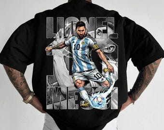 Messi PNG Shirt Design | Football Graphic Tee | Soccer Sublimation Digital Download | Instant Clipart File
