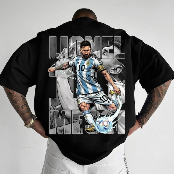 Messi PNG Shirt Design | Football Graphic Tee | Soccer Sublimation Digital Download | Instant Clipart File