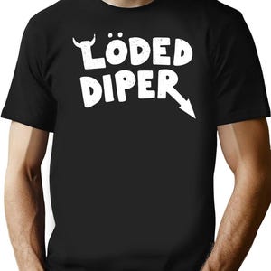 Loded Diper - Vintage Logo Black T-Shirt