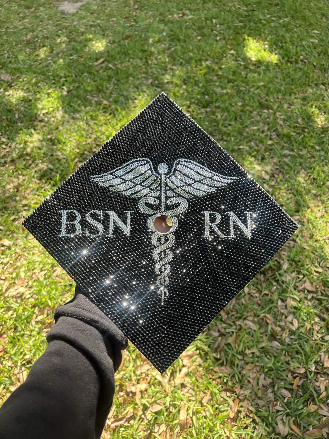 BSN RN | Rhinestone Graduation Cap Topper - Etsy