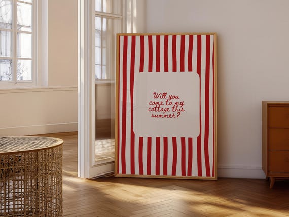 Heated Rivalry Cottage Quote Print, Booktok Hockey Romance Wall Art (Digital Download)