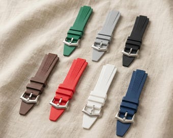 FKM Rubber Band for Cartier Ballon Bleu Watch - 20x12mm