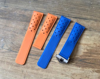 22mm Rubber Band for Tag Heuer Carrera/Formula 1 - Breathable Design
