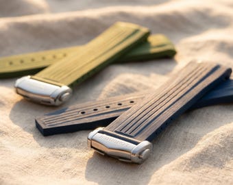 Fluorrubberen band voor Longines Conquest/GMT L3-serie: 21 mm/22 mm