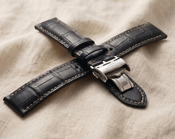 Leren band voor Longines L2/L3/L4/Masters Collection-horloge: 20 mm/21 mm/22 mm