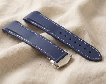 Elastiekje voor Omega Seamaster 300/Planet Ocean 600 - 20/22 mm gebogen uiteinde