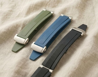 FKM rubberen band voor Longines Conquest L3-horloge: 21 mm/22 mm