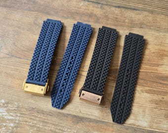 Elastiekje voor Hublot Big Bang-serie: 26 x 19 mm en 24 x 17 mm