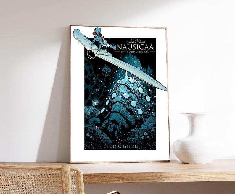 Nausicaa of the Valley of the Wind by Studio Ghibli Movie Poster (Digital Download) image 2